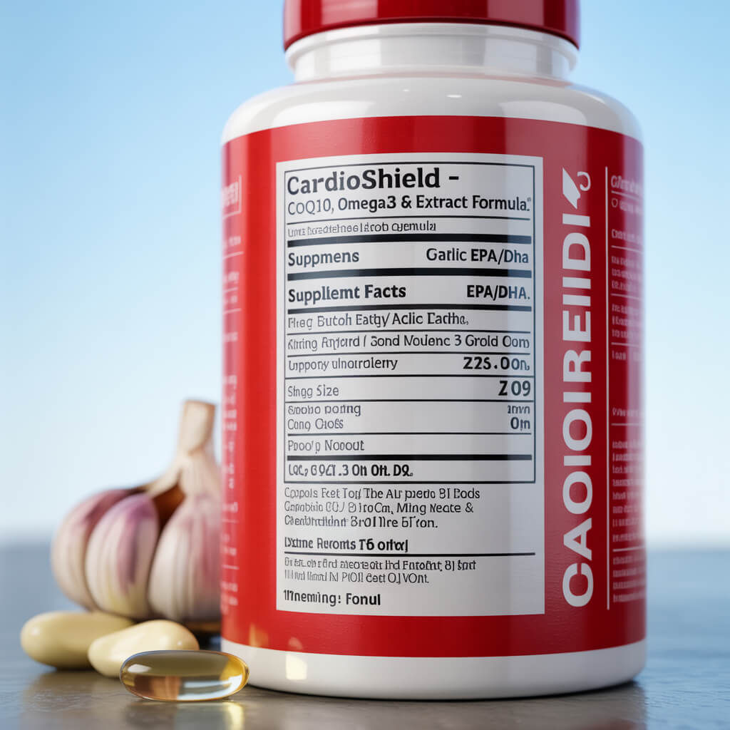 CardioShield – CoQ10, Omega-3 & Garlic Extract Formula - Image 2