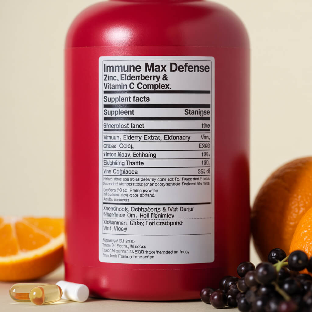 Immune Max Defense – Zinc, Elderberry & Vitamin C Complex - Image 2